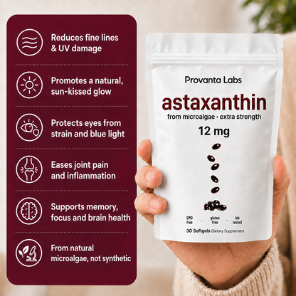 Provanta Labs Astaxanthin Softgels 12mg