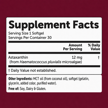 Provanta Labs Astaxanthin Softgels 12mg