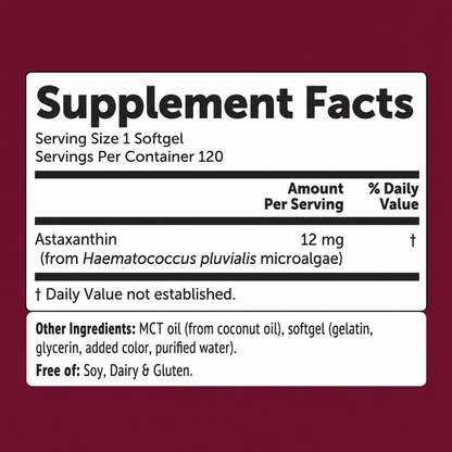 Provanta Labs Astaxanthin 12mg Softgels